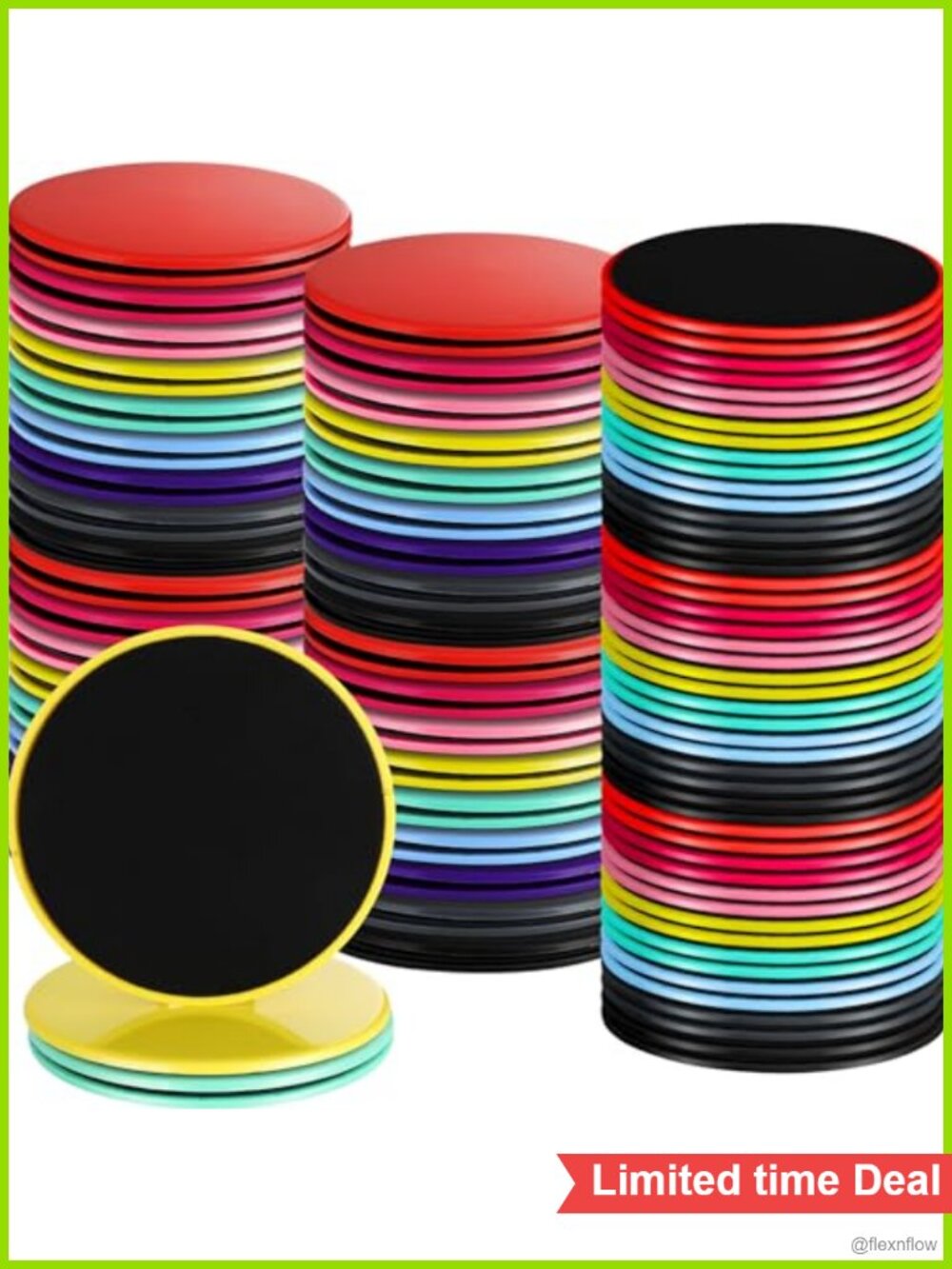 EVA Foam Core Sliders Dual Sided Exercise Discs for Home Gym Fitness